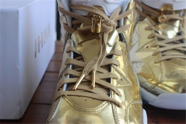 Authentic Air Jordan 6 Gold Pinnacle